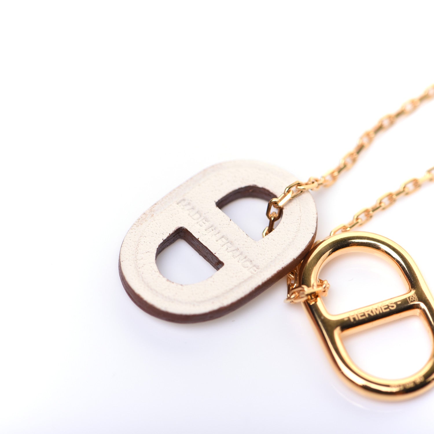 Hermes Swift O'Maillon Pendant Necklace White 4 of 6