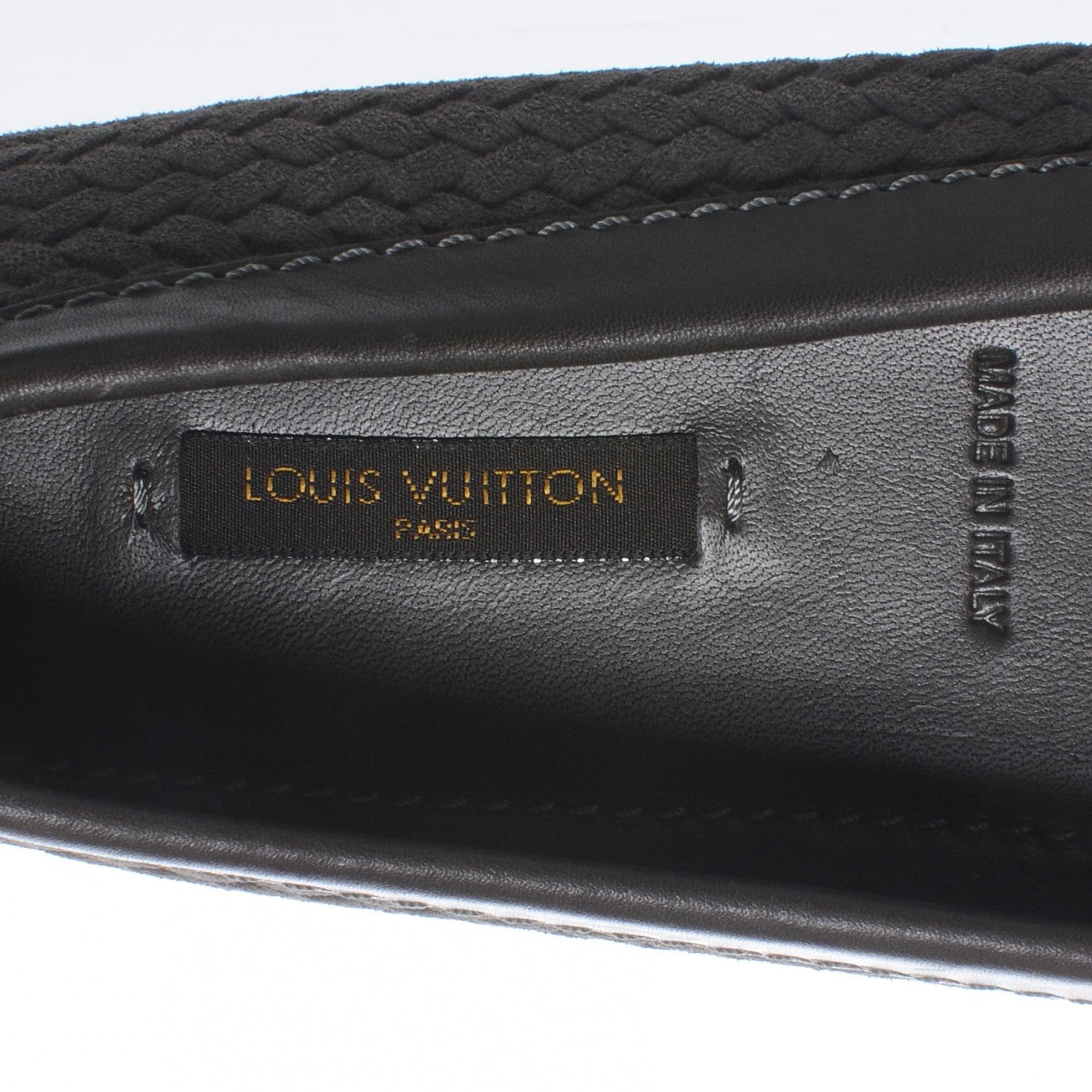 Louis Vuitton Oxford Loafers Suede Calf 36.5 Grey 6 of 7