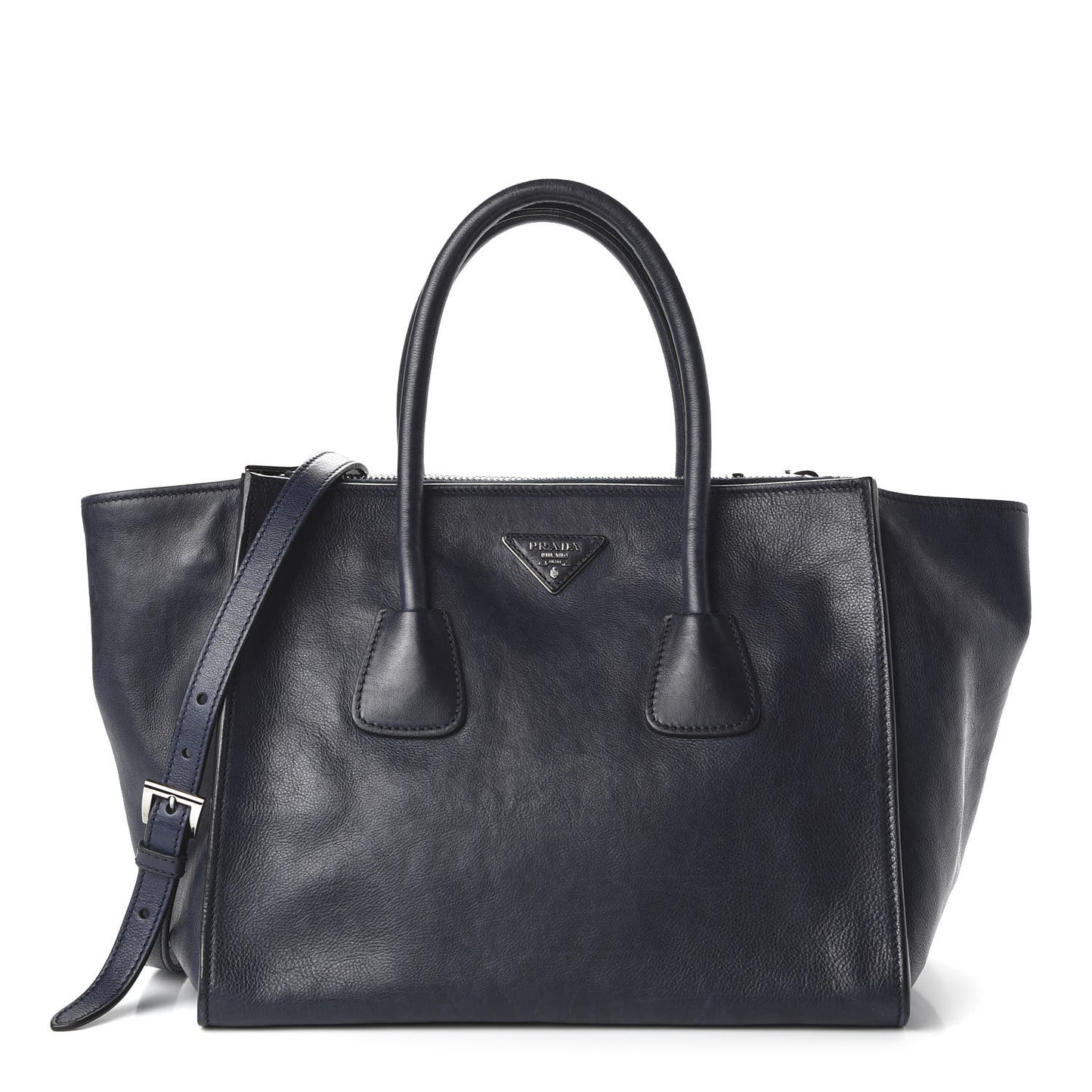 Glace Calf Twin Pocket Tote Baltico