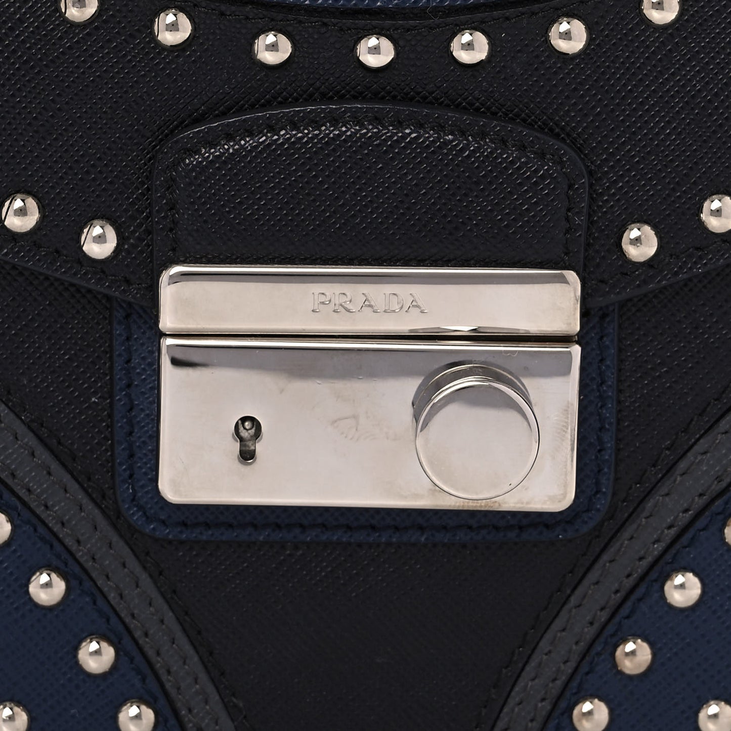 Saffiano Studded Sound Bag Black Baltico