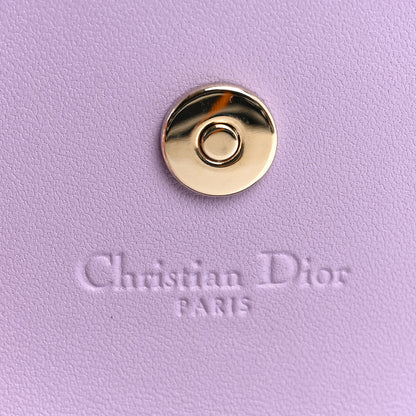 Christian Dior Lambskin Cannage Miss Dior Glycine Wallet Purple 6 of 8