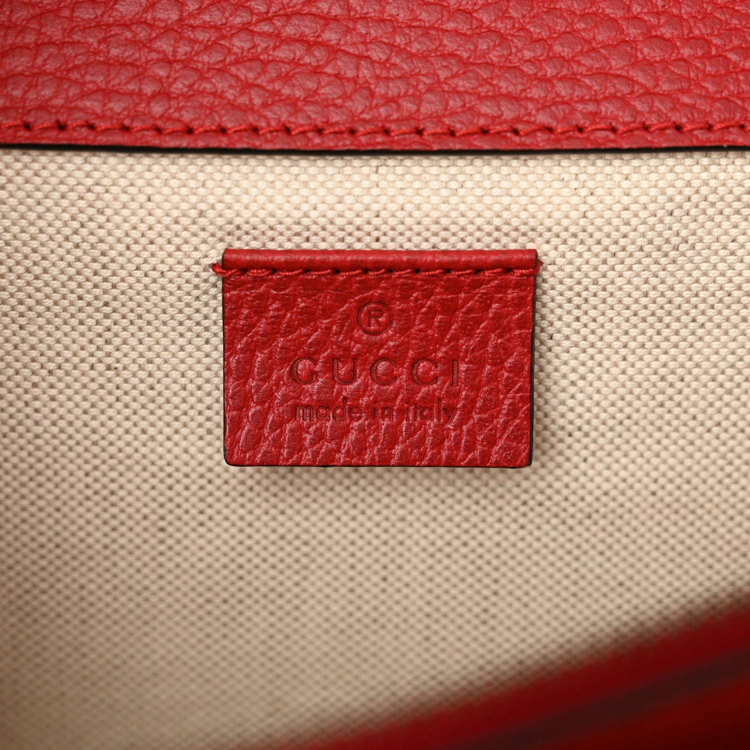 Gucci Dollar Calfskin Swarovski Crystal Small Dionysus Shoulder Bag Hibiscus Red 6 of 11
