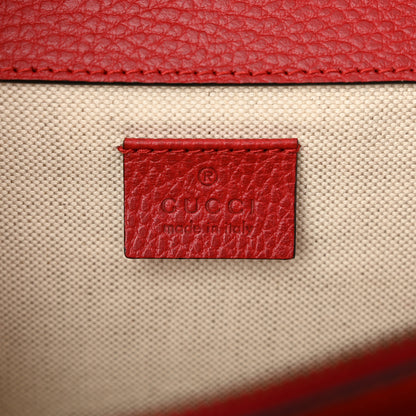 Gucci Dollar Calfskin Swarovski Crystal Small Dionysus Shoulder Bag Hibiscus Red 6 of 11