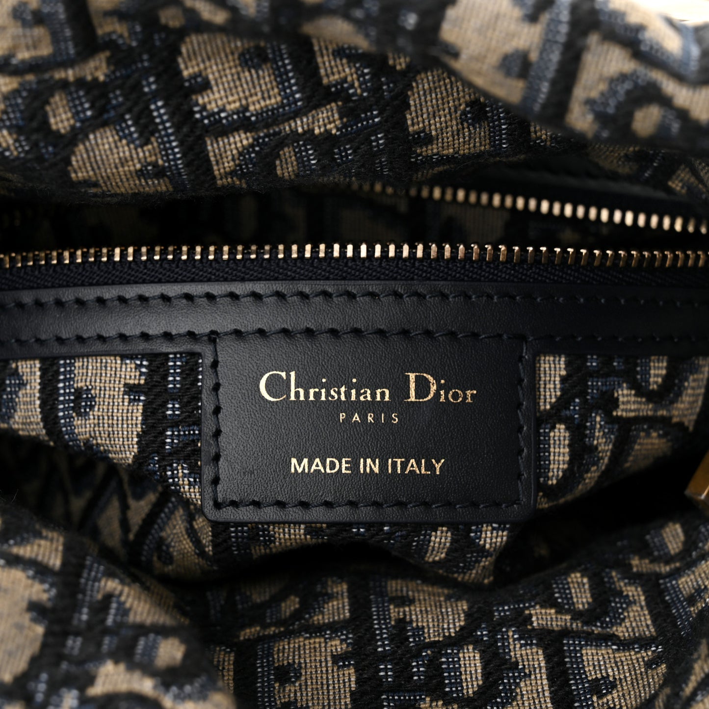 Wicker Oblique Medium Lady Dior Bag Blue