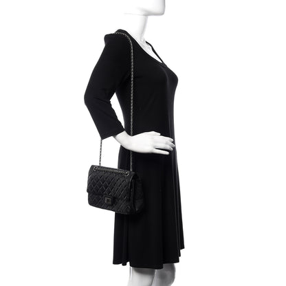 Chanel Aged Calfskin Quilted 2.55 Reissue 225 Flap Black 2 of 12