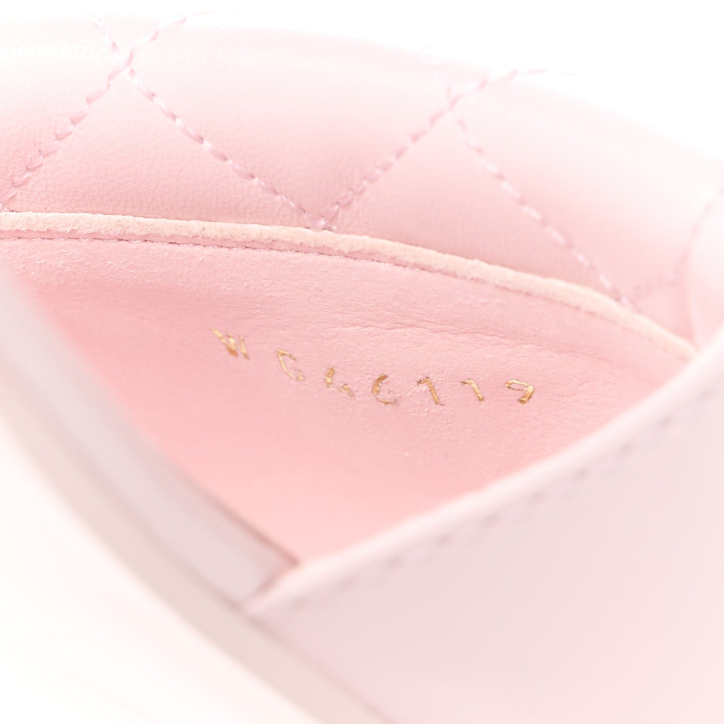 Lambskin Quilted Turnlock Flat Mules 38.5 Light Pink