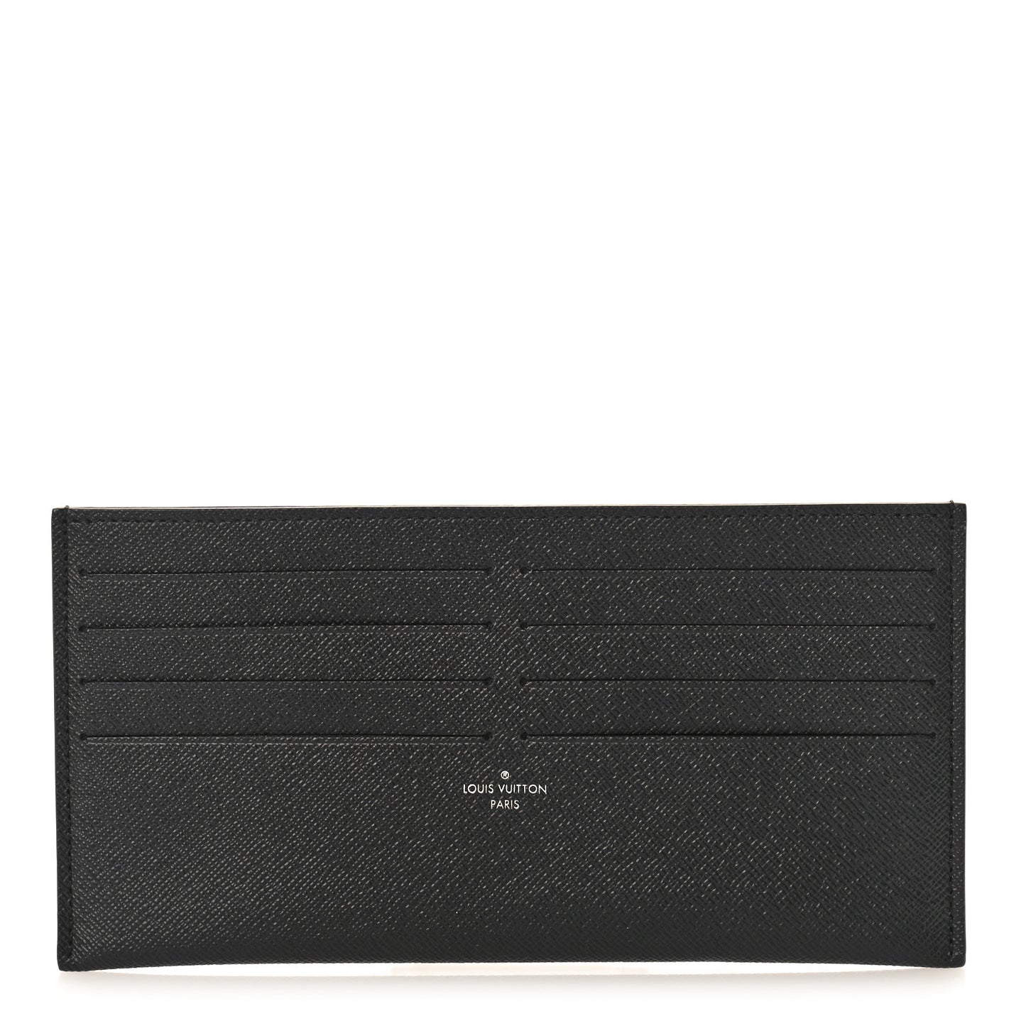 Calfskin Felicie Chain Wallet Card Holder Insert Black