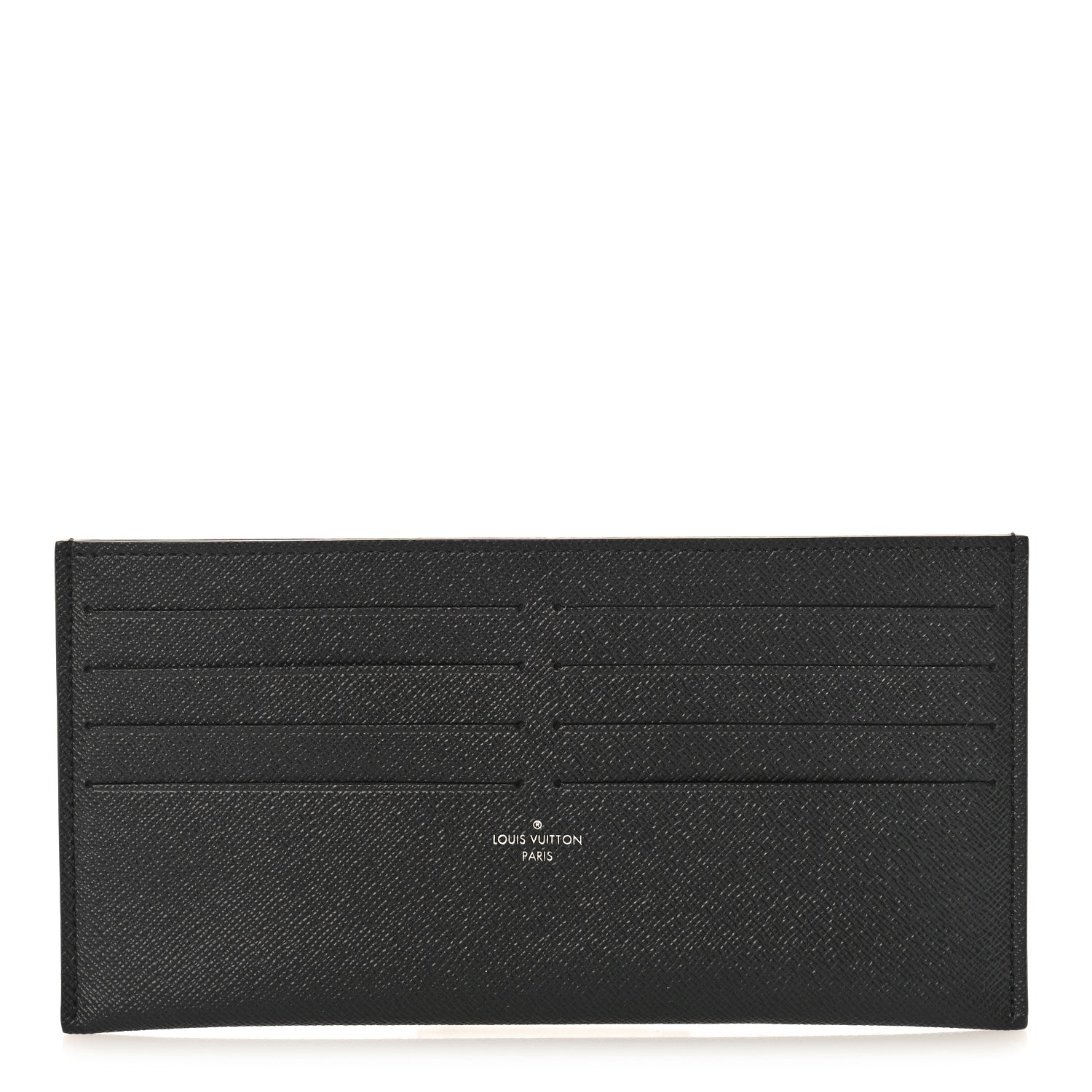 Louis Vuitton Calfskin Felicie Chain Wallet Card Holder Insert Black 1 of 7