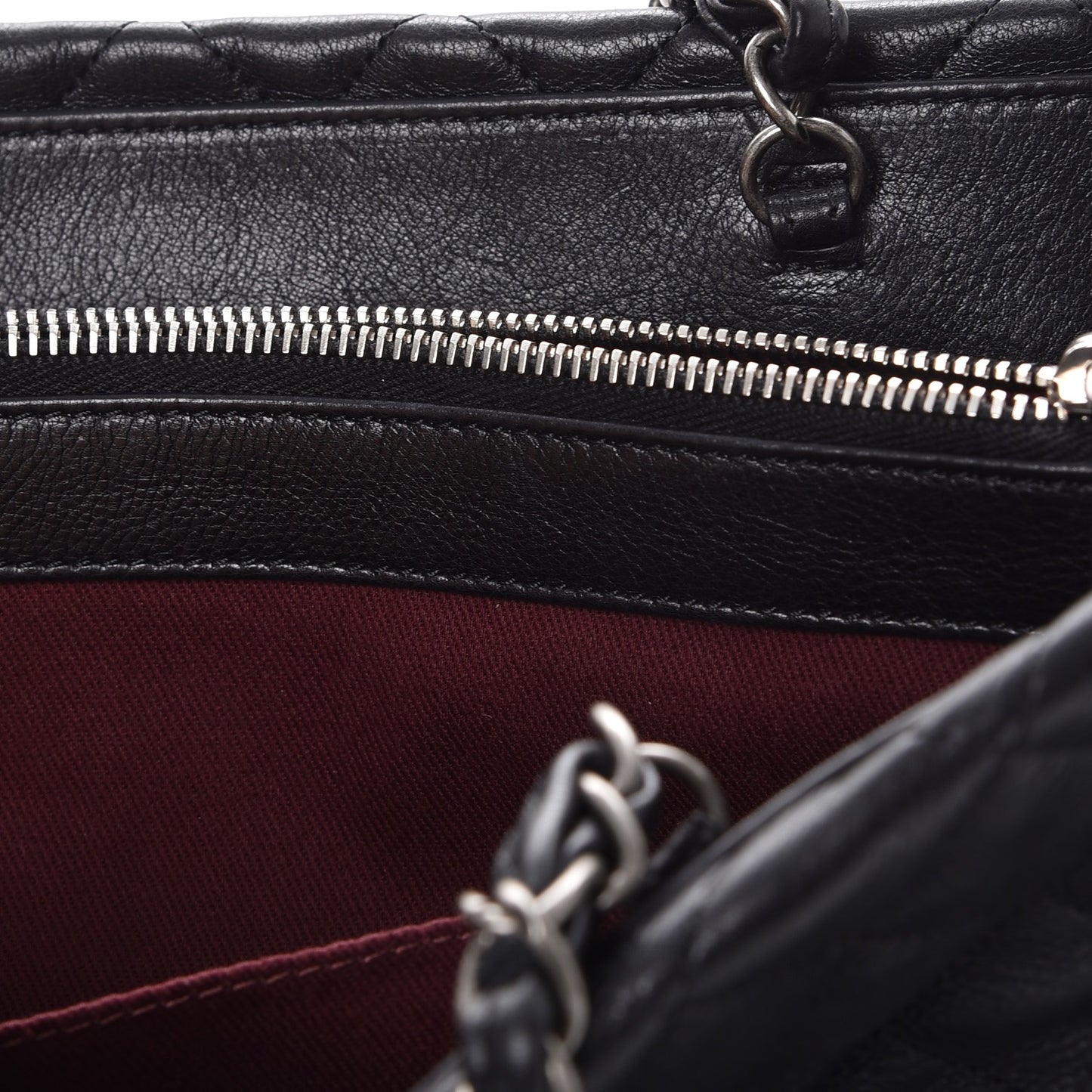 Calfskin Quilted Istanbul Small Tote Black