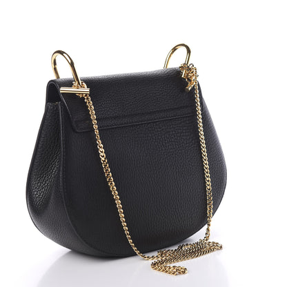 Chloe Grained Lambskin Drew Shoulder Bag Black 2 of 8