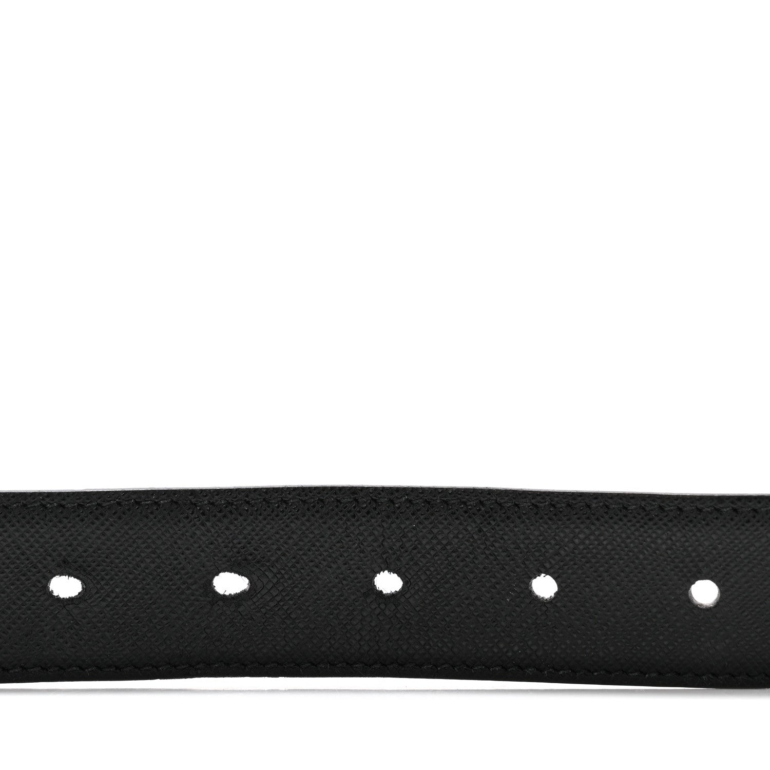 Prada Saffiano Triangle Belt 100 40 Black 3 of 8