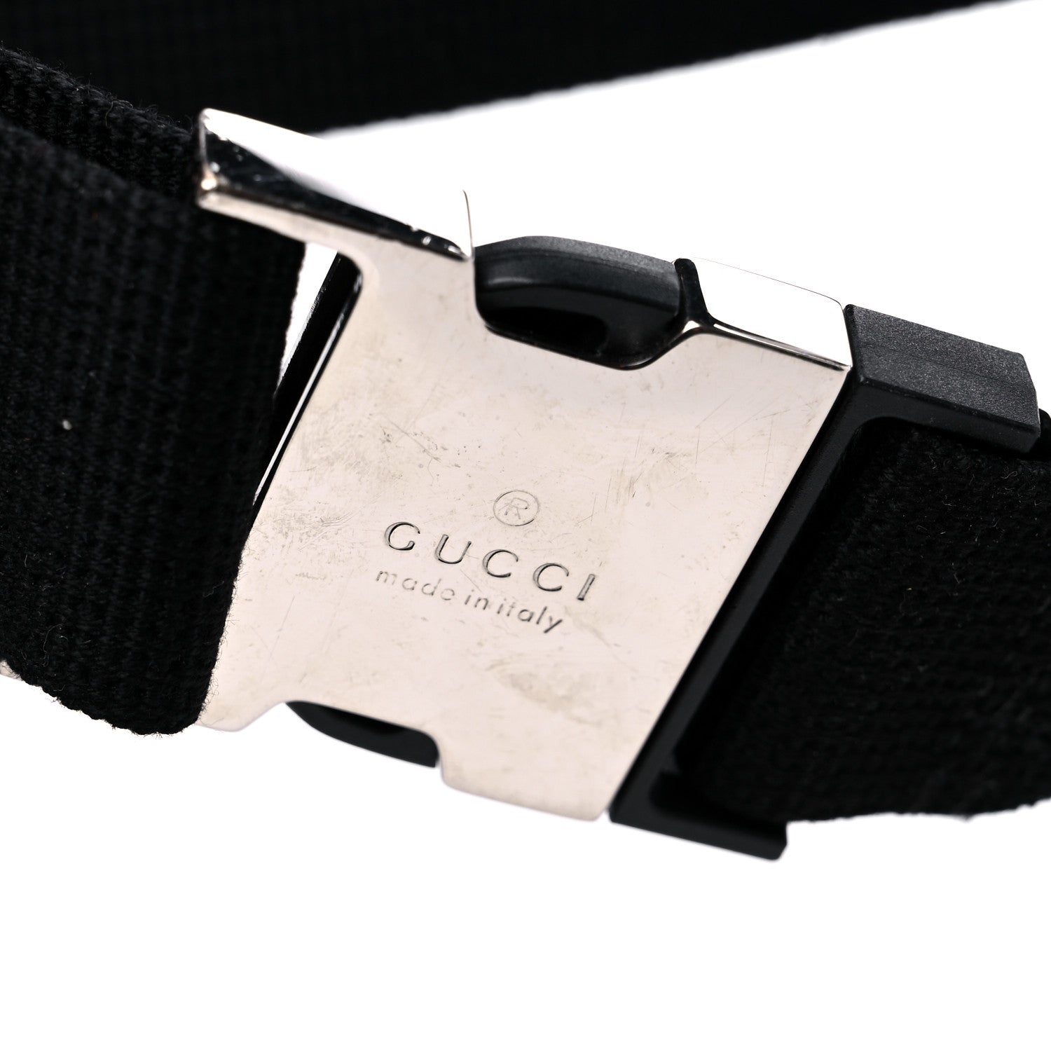 Gucci Calfskin GG Tennis Embossed Pocket Belt Bag Black 12 of 12