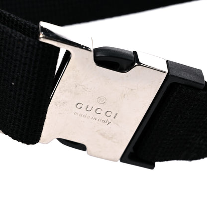 Gucci Calfskin GG Tennis Embossed Pocket Belt Bag Black 12 of 12