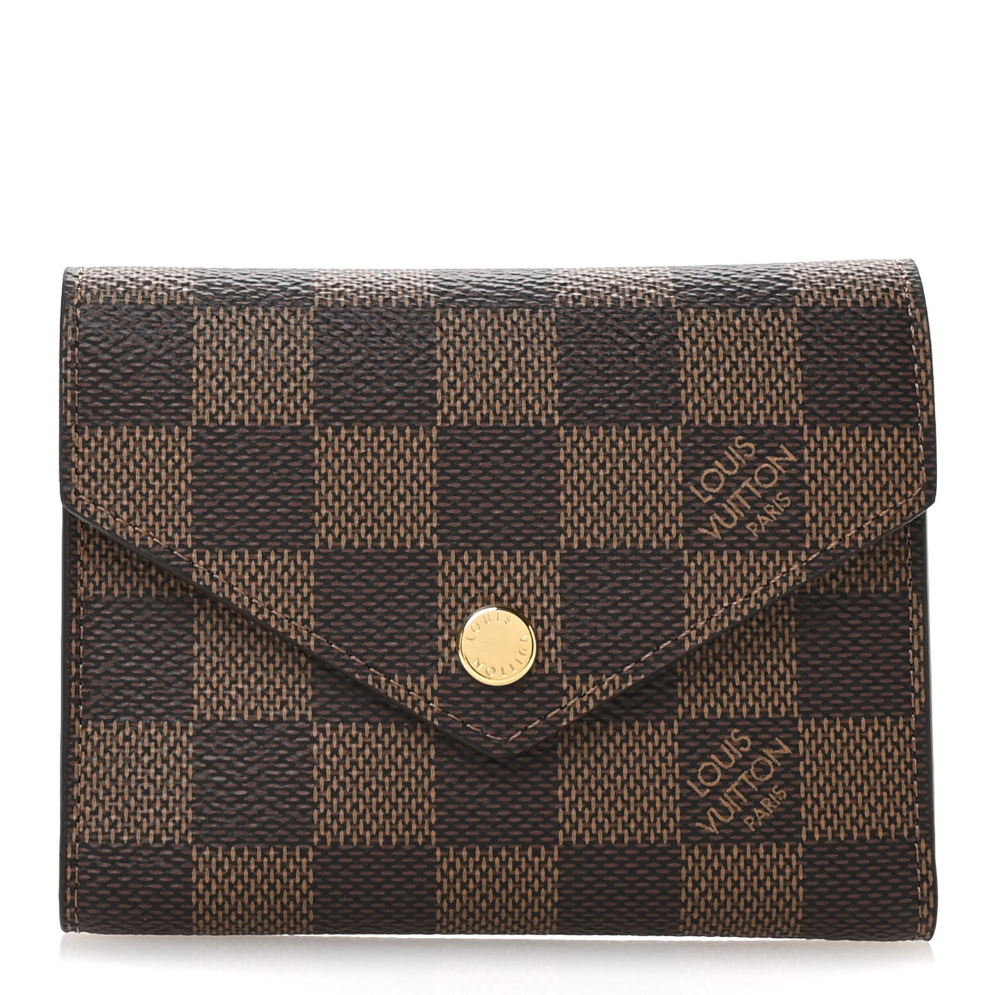 Damier Ebene Victorine Wallet Red