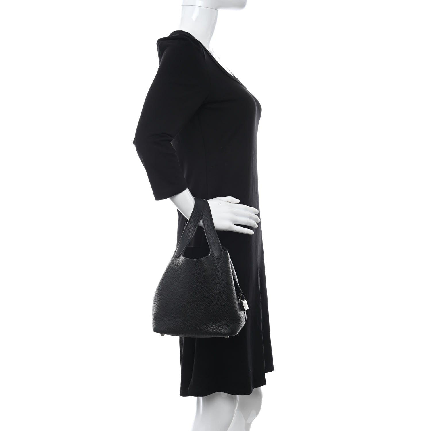 Hermes Taurillon Clemence Picotin Lock 18 PM Black 2 of 8