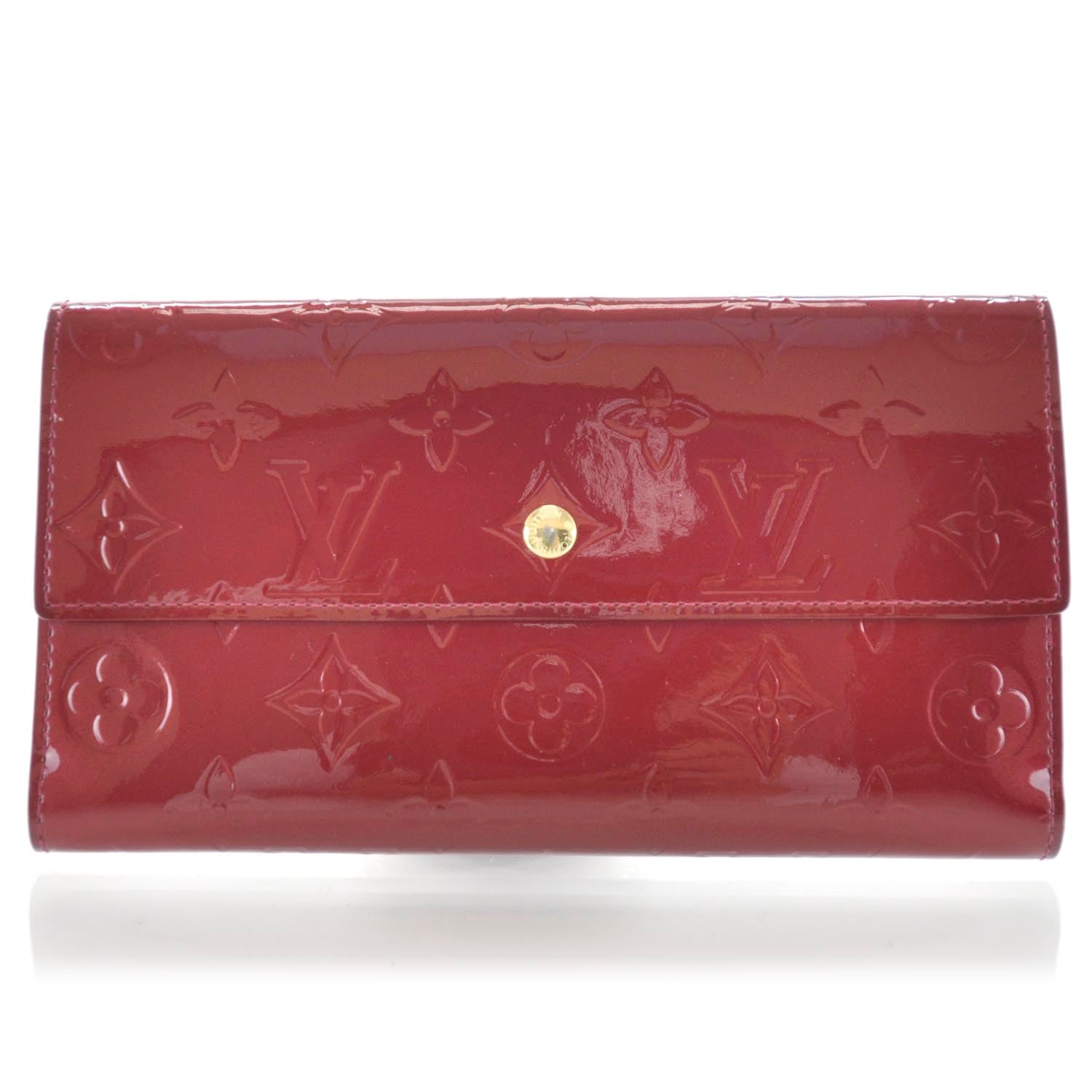 Louis Vuitton Vernis Porte Tresor International Wallet Pomme D'Amour 1 of 6