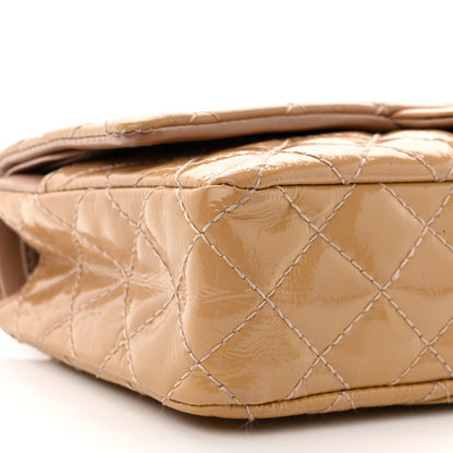 Chanel Patent Distressed Calfskin Quilted 2.55 Reissue 225 Flap Beige 9 of 13