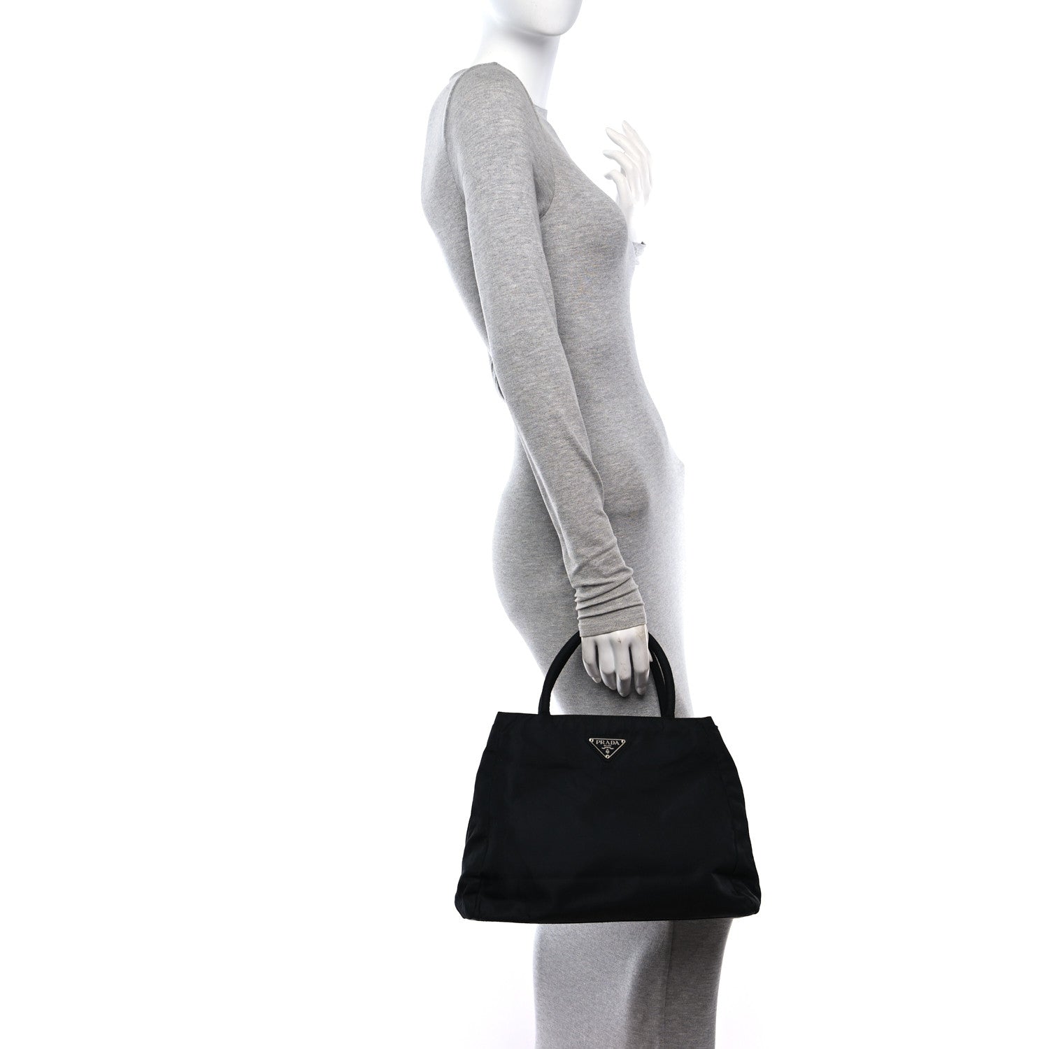 Prada Tessuto Nylon Tote Black 2 of 10