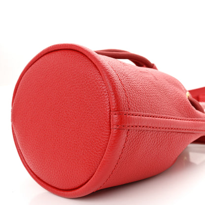 Marc Jacobs Grained Calfskin The Mini Bucket Bag True Red 10 of 11