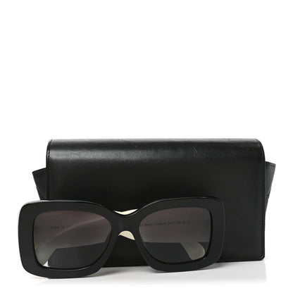 Chanel Acetate Quilted CC Rectangle Sunglasses 5483-A White Black 7 of 7