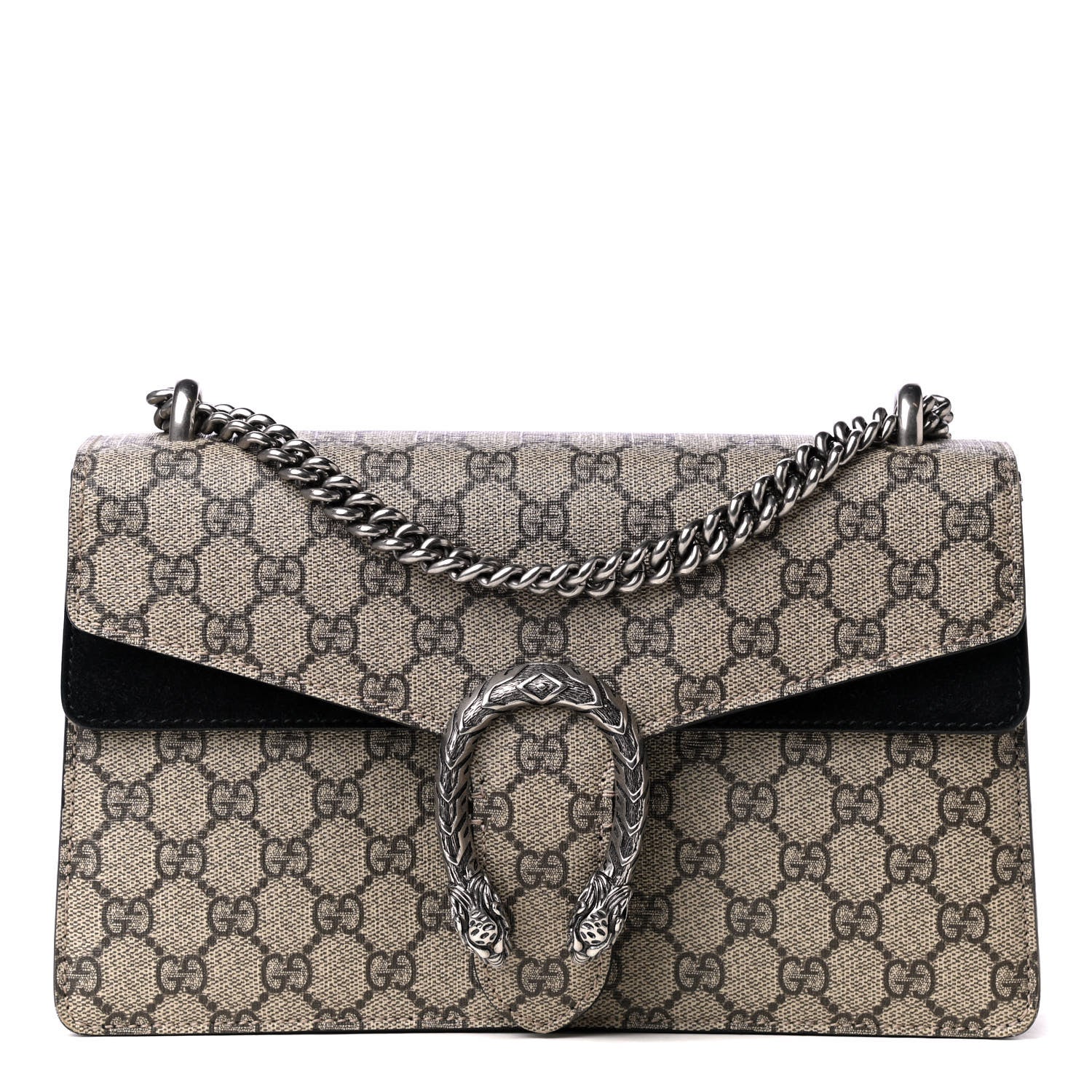 Gucci GG Supreme Monogram Small Dionysus Shoulder Bag Black 1 of 5