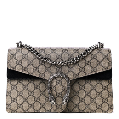 Gucci GG Supreme Monogram Small Dionysus Shoulder Bag Black 1 of 5