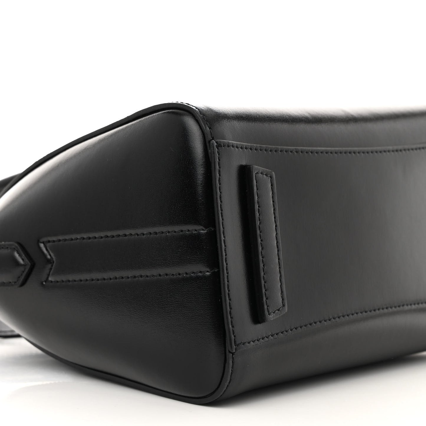 Shiny Lord Calfskin Mini Antigona Black