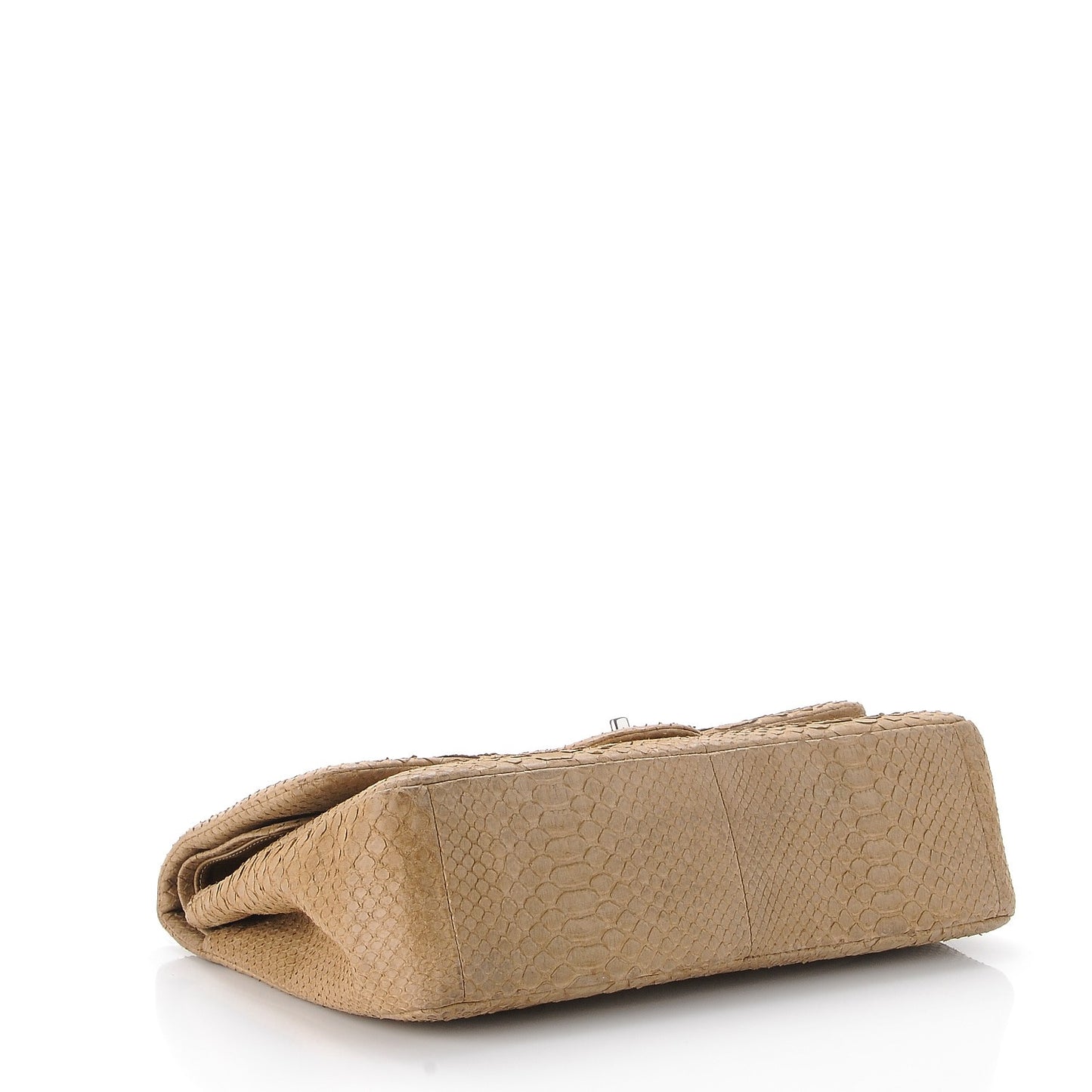 Python Jumbo Double Flap Beige