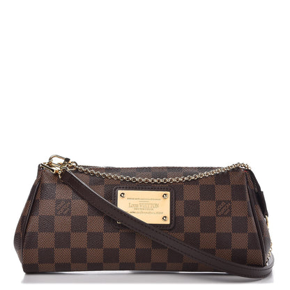 Louis Vuitton Damier Ebene Eva Clutch 1 of 8