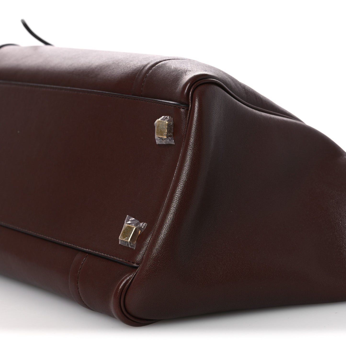 Supple Shiny Lambskin Medium New Luggage Brick