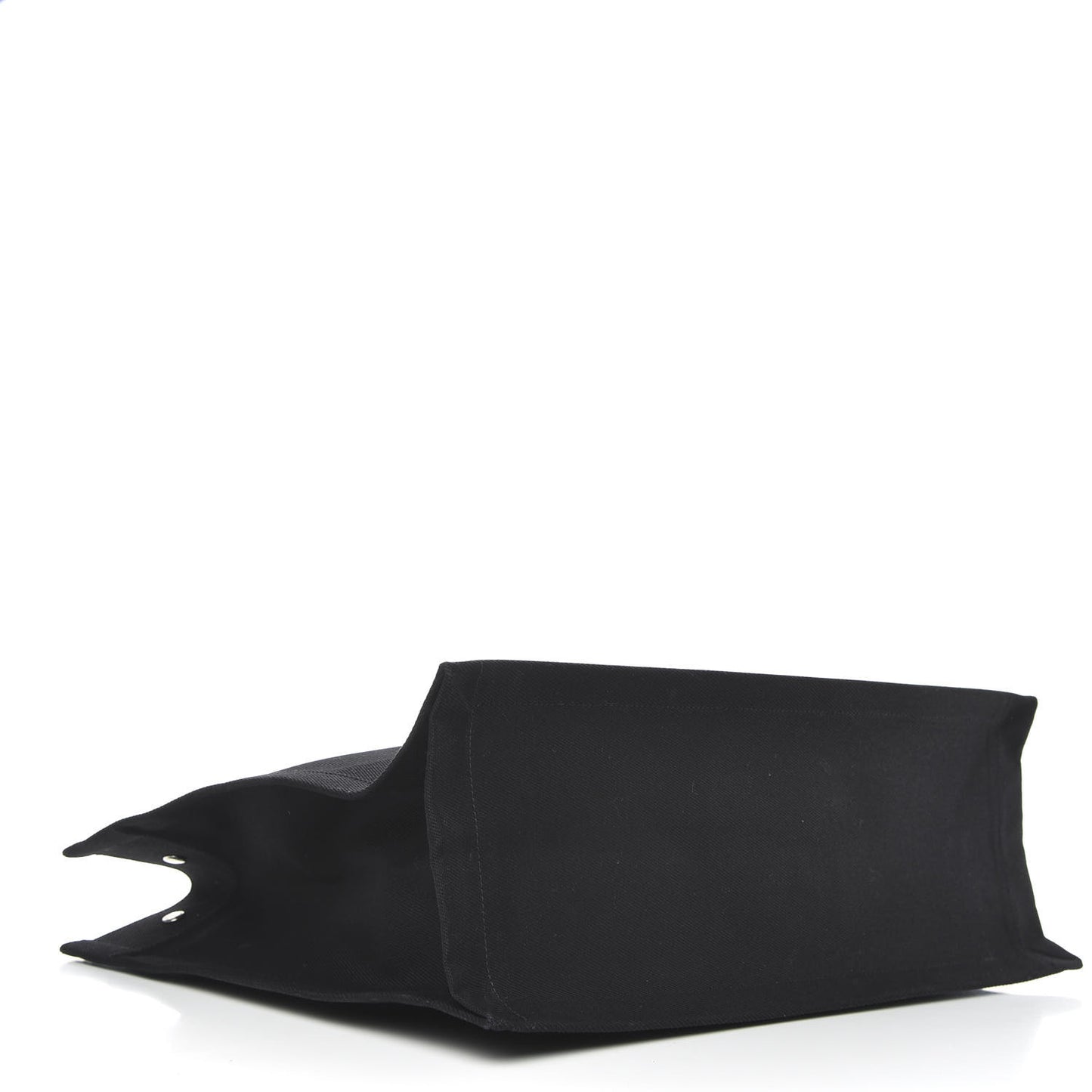 Linen Calfskin Rive Gauche Tote Black