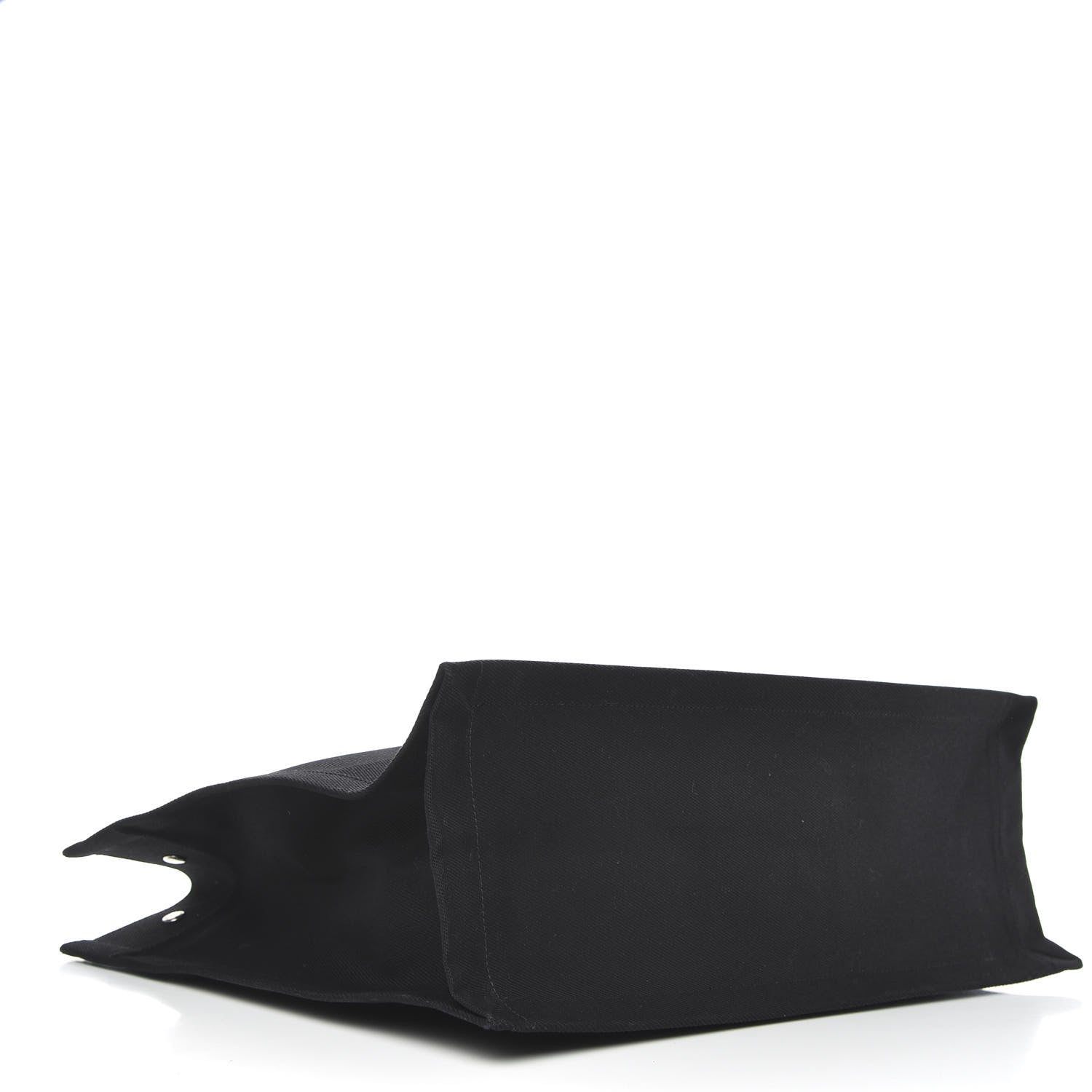 Saint Laurent Linen Calfskin Rive Gauche Tote Black 4 of 8