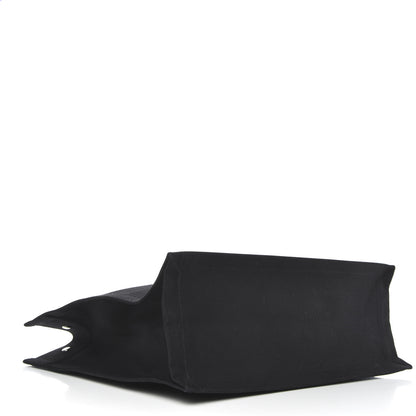 Saint Laurent Linen Calfskin Rive Gauche Tote Black 4 of 8