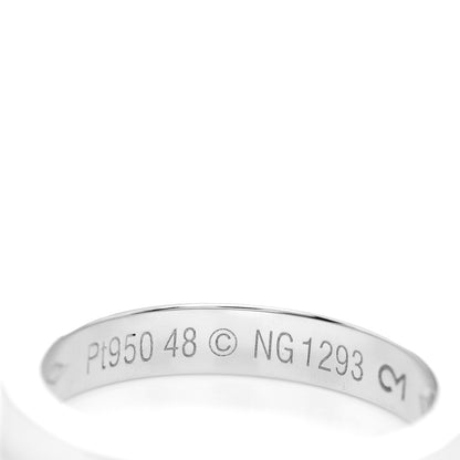 Cartier Platinum Diamond 3mm C De Cartier Wedding Band Ring 48 4.5 4 of 4