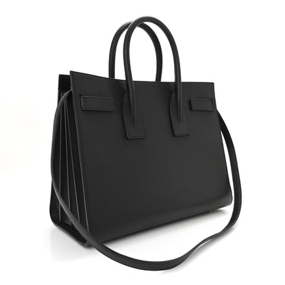 Saint Laurent Grained Calfskin Small Sac De Jour Black 3 of 10