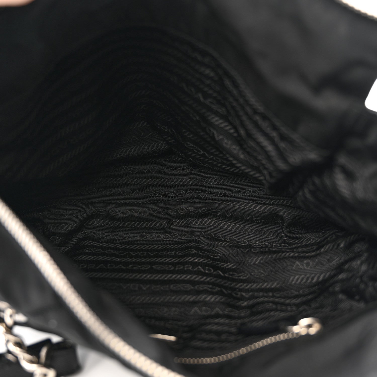 Prada Tessuto Nylon Impunturato Quilted Shopping Tote Black 5 of 15