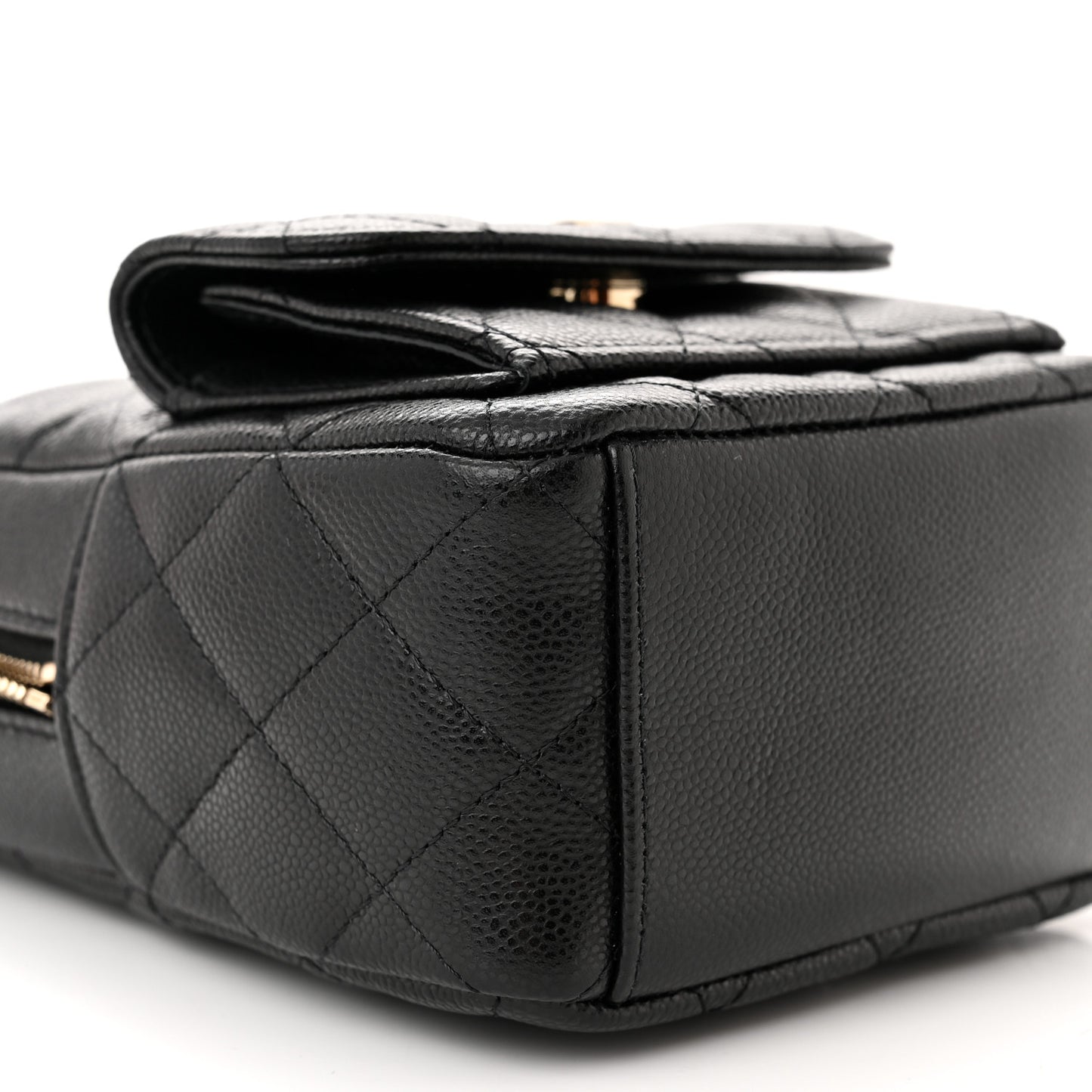 Caviar Quilted CC Mini Classic Backpack Black