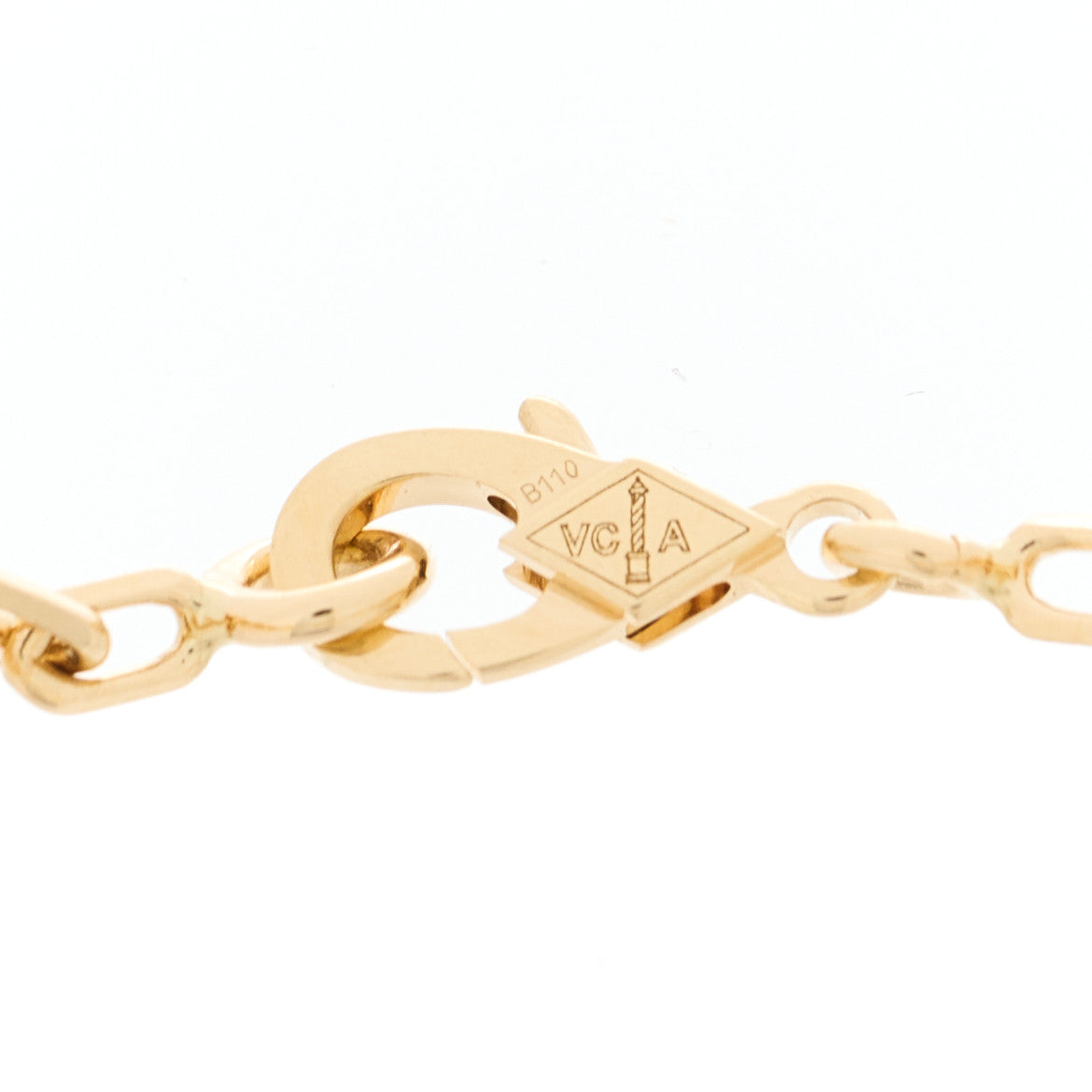 Van Cleef & Arpels 18K Yellow Gold 5 Motifs Guilloche Vintage Alhambra Bracelet 6 of 7