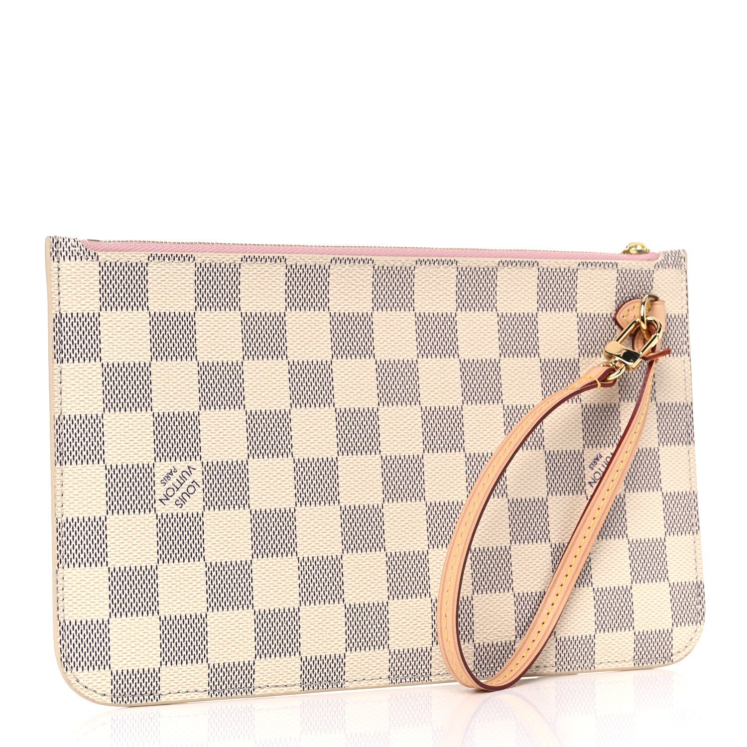 Louis Vuitton Damier Azur Neverfull MM GM Pochette Rose Ballerine 3 of 8