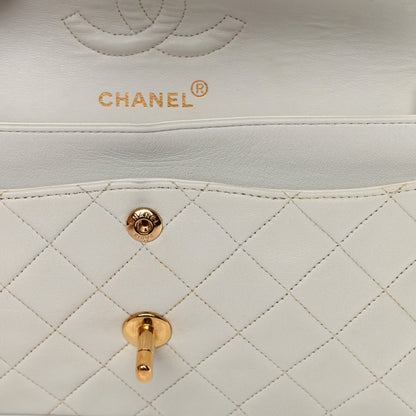Chanel Lambskin Quilted Small Double Flap White 18 of 25