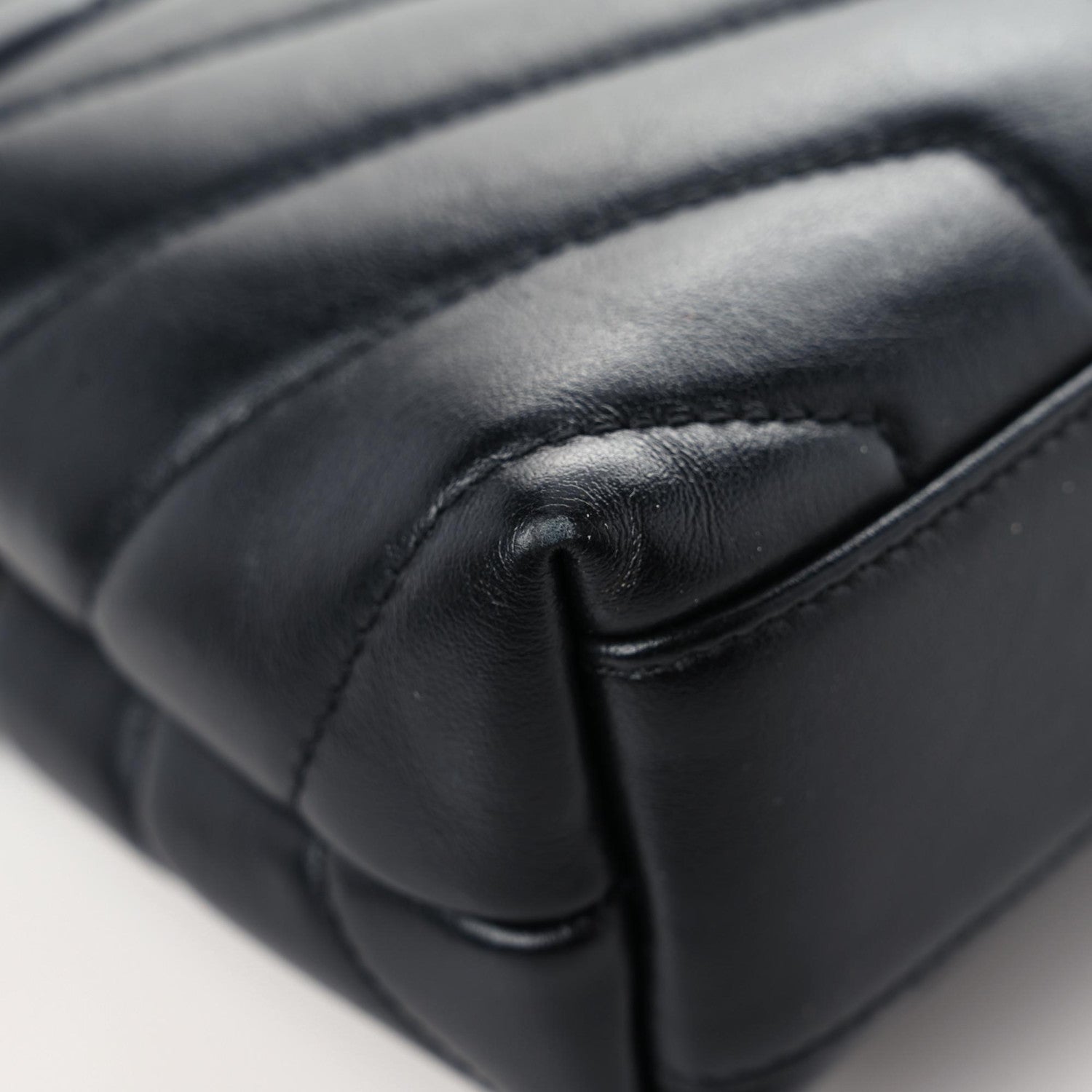 Saint Laurent Calfskin Y Quilted Monogram Toy Loulou Crossbody Bag Black 16 of 18