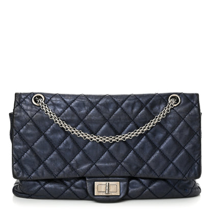 Chanel Metallic Aged Calfskin Quilted 2.55 Reissue 227 Flap Blue 1 of 14