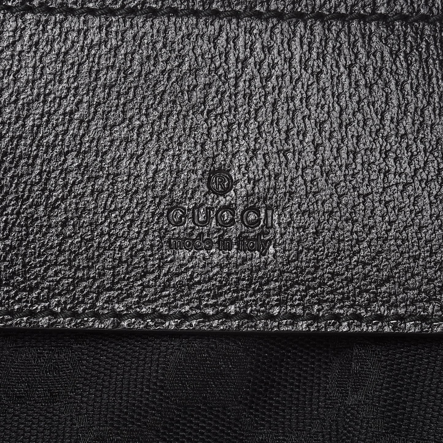 GG Monogram Web Double Pocket Belt Bag Black