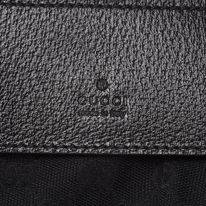 Gucci GG Monogram Web Double Pocket Belt Bag Black 6 of 9