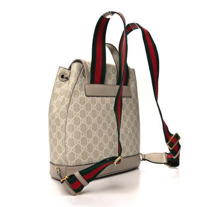 Gucci am Azalea Calfskin Retro Interlocking G Buckle Backpack Beige Mystic White 3 of 11