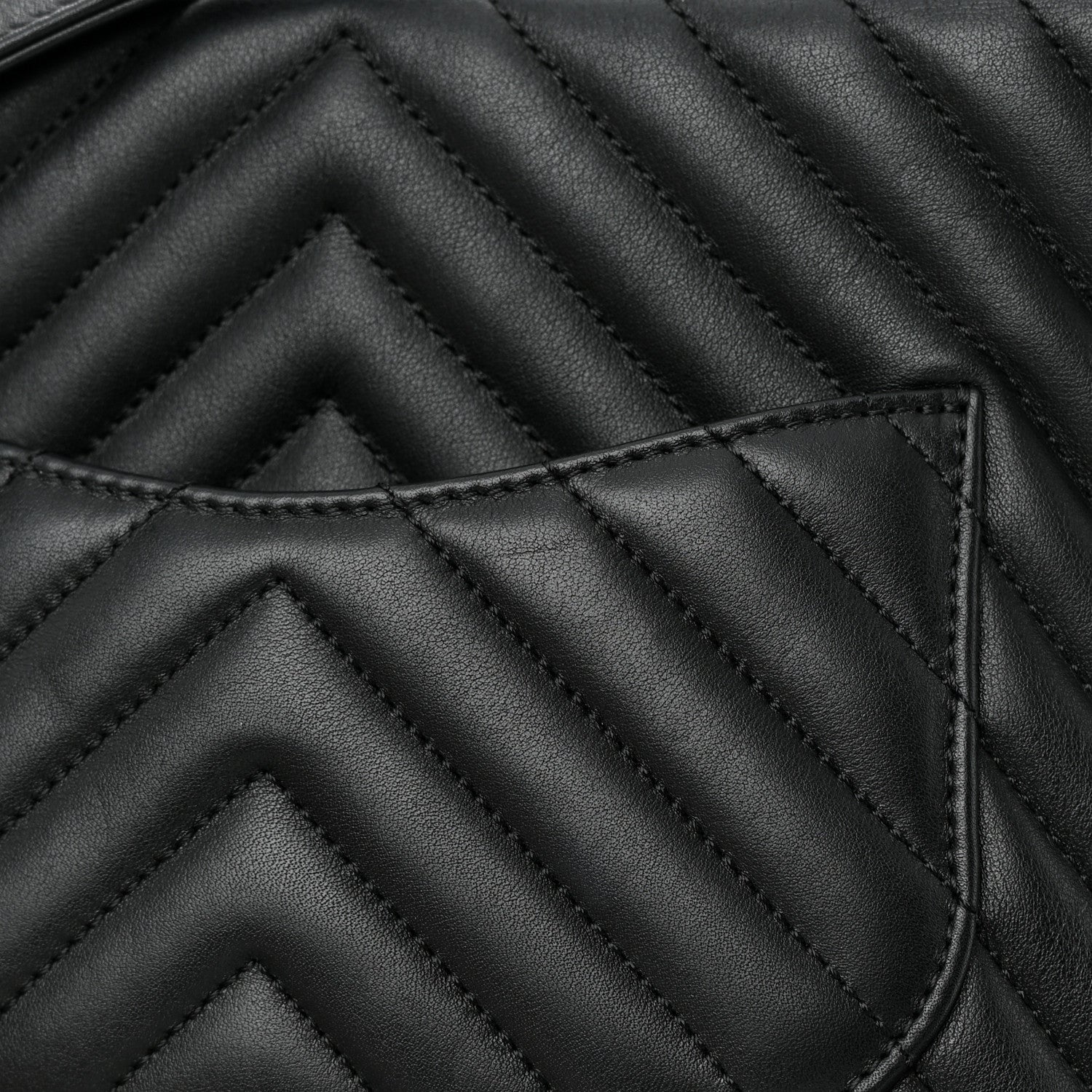 Chanel Calfskin Chevron Quilted Large Urban Spirit Backpack Black 12 of 13