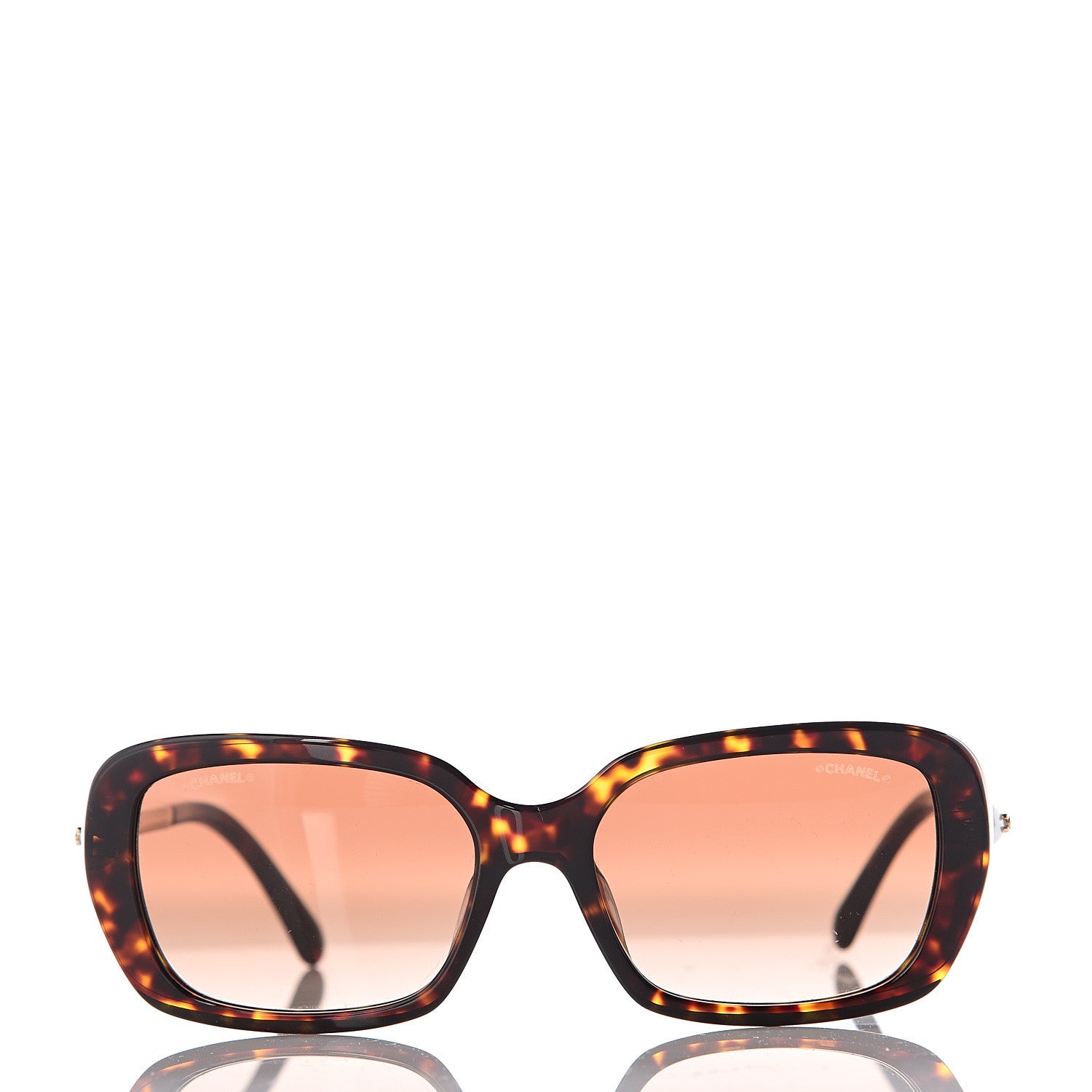 Chanel Pearl Square Polarized Sunglasses 5427-H-A Tortoise 2 of 7