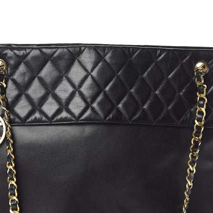 Chanel Calfskin Quilted Large Shoulder Bag Black 9 of 11