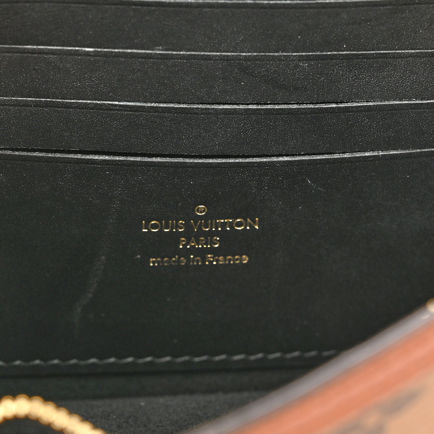 Louis Vuitton Reverse Monogram Dauphine Chain Wallet 6 of 9