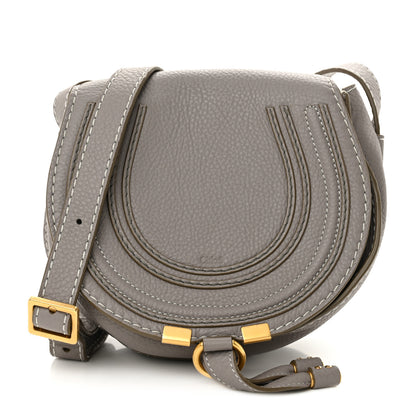 Chloe Calfskin Mini Marcie Round Crossbody Bag Cashmere Grey 1 of 9